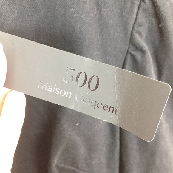 Edgy Long Sleeve Black Denim Frayed Hem Dress - Picture 4 of 8